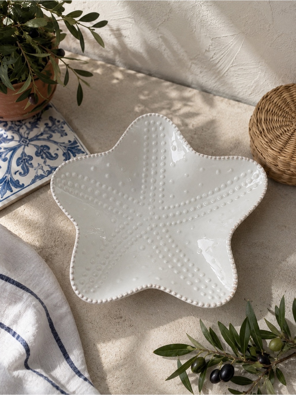 Pier 1 White Starfish-Shaped Dish